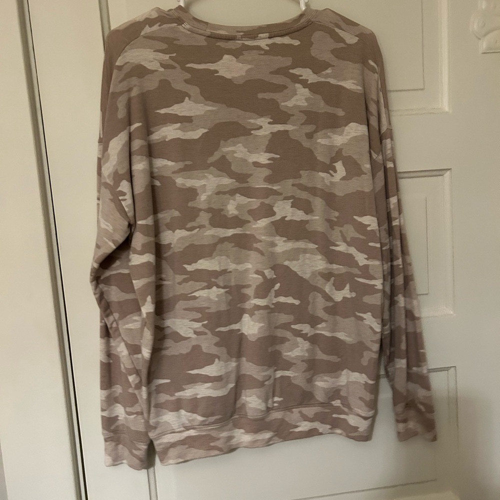 Athleta camo crew neck